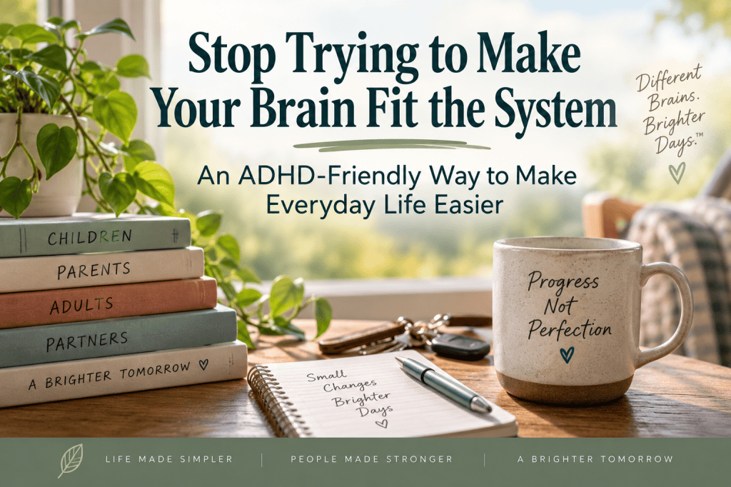 ADHD-friendly life management with practical support for children, parents, adults, and partners