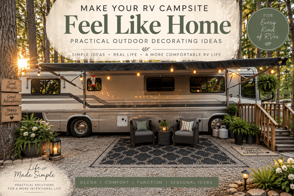 How to Make Your RV Campsite Feel Like Home Without Hauling a Houseful of Stuff