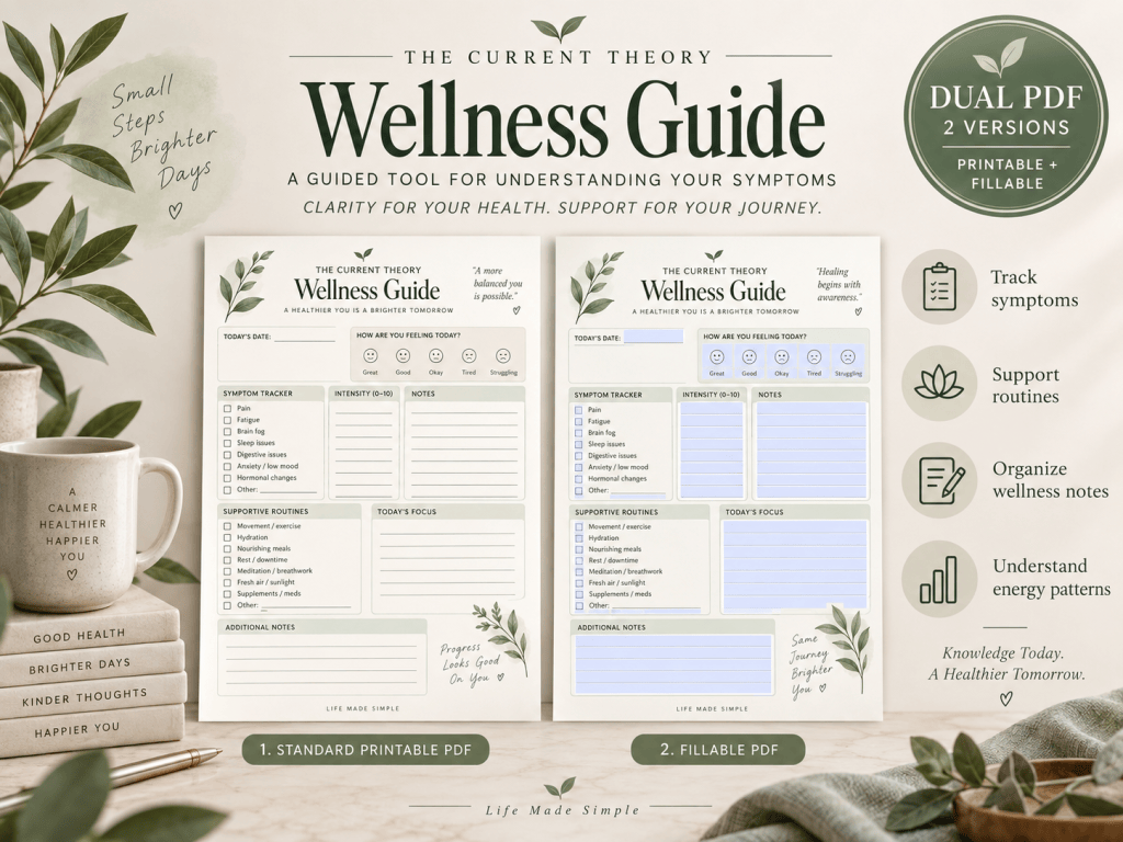Preview of The Current Theory Wellness Guide printable and fillable PDF